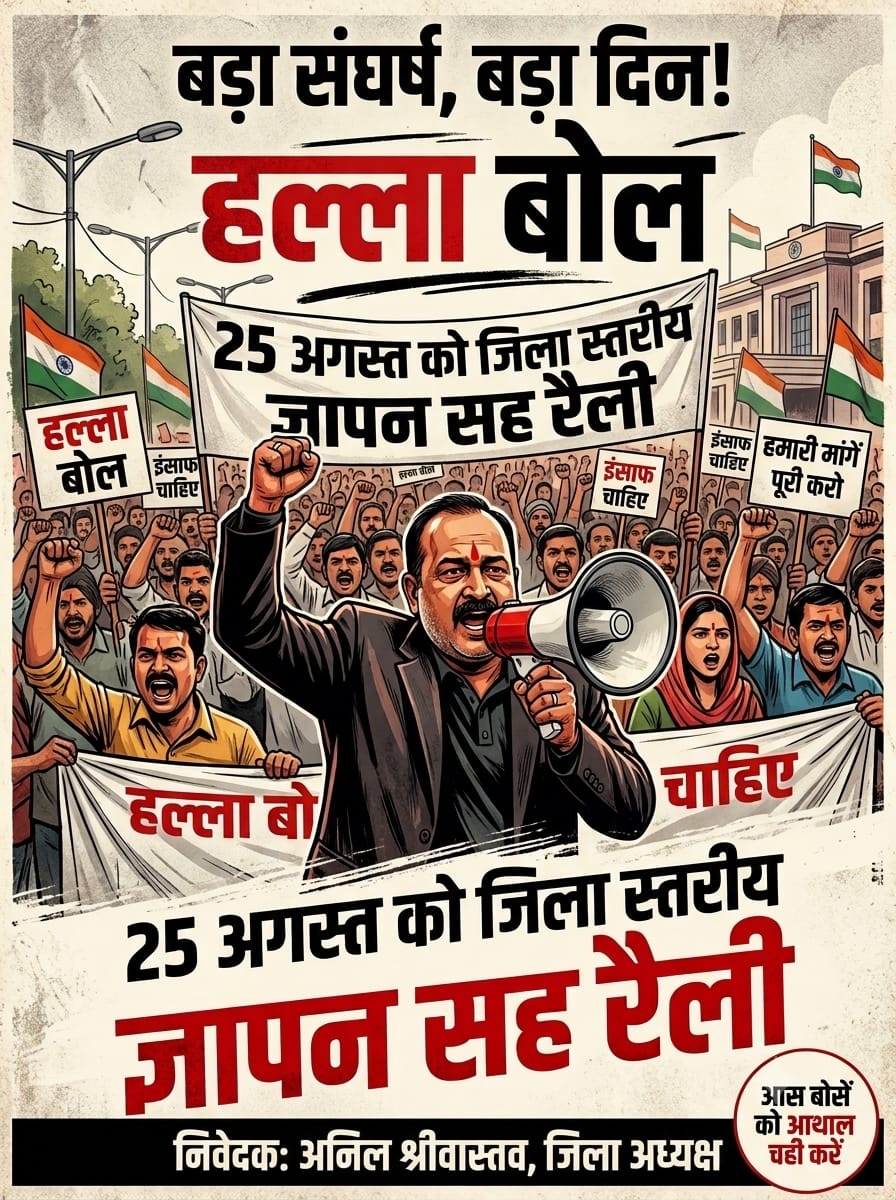 टेट की अनिवार्यता के खिलाफ 25 अगस्त को शिक्षक निकालेंगे तिरंगा रैली, मुख्यमंत्री के नाम सौंपेंगे ज्ञापन